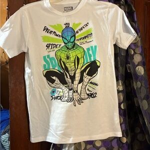 Marvel Kids Spider-Man Graphic Tee - White and Green